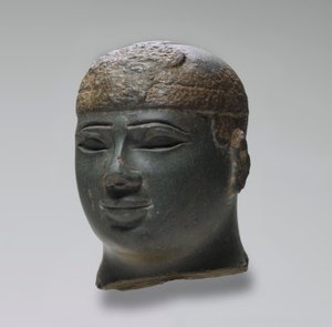 رأس حاكم كوشي ، c.716-02 قبل الميلاد (الشست الأخضر)