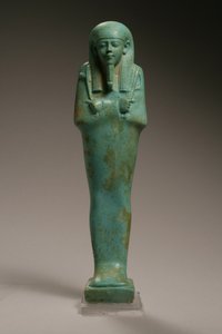 شكل أوشابتي لحكيمصاف ، أمير الأسطول ، عهد أماسيس ، 570-526 قبل الميلاد (القيشاني) (انظر 270355 للخلف)