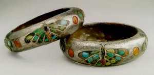 Queen Hetep-heres Is Bracelets (silver، turquoise، lapis-lazuli، carnelian)