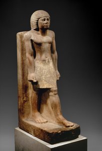 Striding الشكل ، ج. 2575 - 2465 قبل الميلاد (كوارتزيت مطلي) بواسطة الأسرة الرابعة المصرية