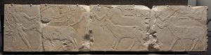 إغاثة الرجال الذين يجلبون حيوانات الصحراء ، c.2311-2281 قبل الميلاد بواسطة الأسرة المصرية السادسة