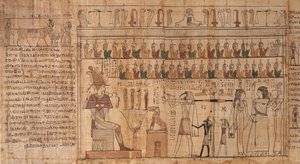 كتاب تسخونس للموتى ، تفصيل ، وزن النفوس ، -664 إلى -332 (بردية) بواسطة مصري مصري