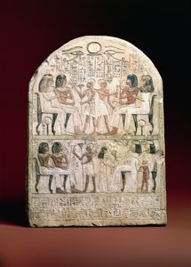 لوحة جنائزية ، 156 قبل الميلاد (الحجر الجيري المطلي)