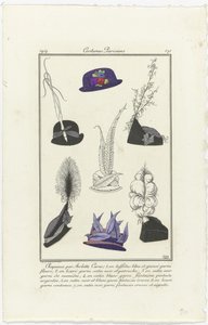 مُكَمِّلات Journal des Dames et des Modes، Costumes Parisiens، 1914، No. 171: Hats by Arlett (...) بواسطة أرليت كاروس