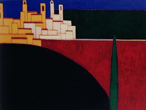 سان جيمينيانو ، 1999 (أكريليك على ورق)