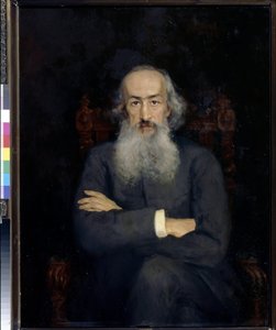 صورة للمؤرخ قسطنطين بستوجيف ريومين (بستوجيف-ريومين) (1829-1897) - لوحة لإيكاترينا سيرجيفنا زارودنايا كافوس (1862-1918) ، زيت على قماش (101 × 79 سم) بواسطة إيكاترينا سيرجيفنا زارودنايا كافوس