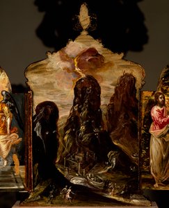 جبل سيناء ، مذبح ثلاثي محمول ، بواسطة El Greco (1541-1614) بواسطة إل (1541 1614) جريكو