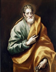 أبوتر القديس بطرس. لوحة لدومينيكوس ثيوتوكوبولوس ديت إل جريكو (1540-1614) بواسطة إل جريكو