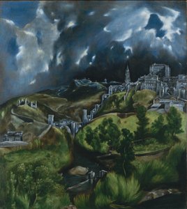 منظر طليطلة ، 1597-99 (زيت على قماش) بواسطة إل جريكو