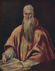 القديس جيروم مثل الكاردينال ، القديس جيروم مثل الكاردينال ، c1590-1600 ، 1938 بواسطة إل جريكو