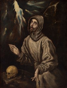 نشوة القديس فرنسيس وهو يتلقى الندبة (Stigmata) بواسطة إل جريكو