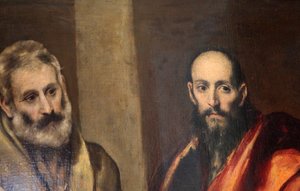"القديس بطرس وبولس" ، ج ١٥٨٧ - ١٥٩٢ بواسطة إل جريكو