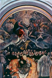 دفن الكونت أورغاز التفاصيل ، 1586-1588 بواسطة إل جريكو