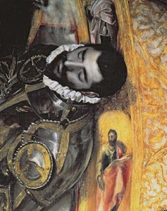 دفن الكونت أورجاز ، من أسطورة عام 1323 ، تفاصيل العد ، 1586-88 زيت على قماش التفاصيل 44240 بواسطة إل جريكو