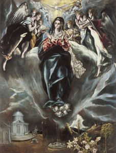 الحبل بلا دنس ، كاليفورنيا. 1608-1614 بواسطة إل جريكو