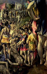 استشهاد القديس موريس 1580-1583 (تفاصيل 90011) بواسطة إل جريكو