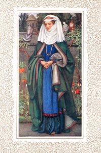 إنيد ، رسم توضيحي من كتاب "قصائد الملك" لألفريد تينيسون (1809-1992) ، نشره Hodder & Stoughton بواسطة إليانور فورتسكو بريكديل