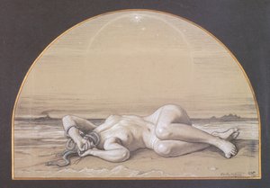 ميدوسا الميتة (طباشير على ورق)