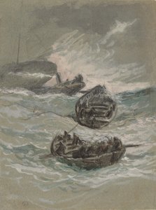 حطام السفينة ، ج. 1880. بواسطة اليهو فيدر
