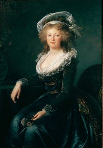 صورة لماري تيريز من بوربون نابولي ، ملكة نابولي وصقلية (1772-1807) ثم زوجة فرانسوا الثاني ملك النمسا لوحة إليزابيث فيجي ليبرون (1755-1842) 1790 نابولي ، متحف كابوديمونتي - الأميرة ماريا تيريزا (1755-1793) (لاحقًا إمبراطورة أ بواسطة إليزابيث لويز فيجي ليبرون