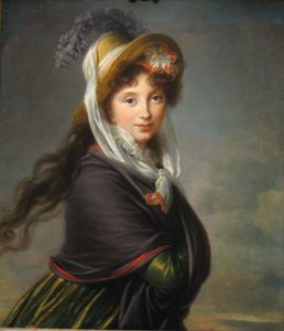 صورة للأميرة إيرينا إيفانوفنا فورونتسوفا ، ني إيزمايلوفا 1768-1848 ، كاليفورنيا 1797 بواسطة إليزابيث لويز فيجي ليبرون