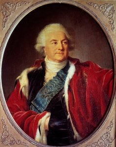 صورة ستانيسلاوس أوغست بوناتوسكي (1732-1798) ملك بولندا لوحة لماري إليزابيث لويز فيجي لو برون (أو فيجي ليبرون أو فيجي ليبرون) (1755-1842) 1797 صن. 0،93x0،74 م متحف قلعة فرساي بواسطة إليزابيث لويز فيجي ليبرون