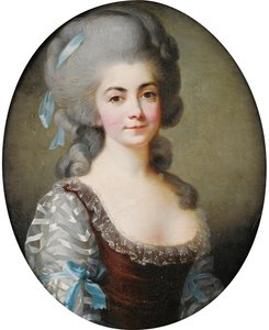 صورة لمغنية الأوبرا أنطوانيت سانت هوبيرتي 1756-1812 ، ج. 1780 بواسطة إليزابيث لويز فيجي ليبرون