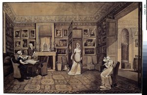 غرفة الرسم في منزل الأمير إيفان إيفانوفيتش بارياتينسكي (1772-1825) في ألتونا (غرفة الرسم في منزل بارياتينسكي في ألتونا). رسم ماري لويز إليزابيث فيجي ليبرون (فيجي ليبرون) (1755-1842) بواسطة إليزابيث لويز فيجي ليبرون