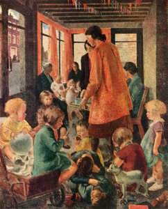 "Evacue Play Center"، c1943. بواسطة إليز دالتون هيولاند