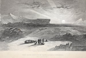 انظر من كيب جورج راسل ، رسم توضيحي من "رحلة غرينيل الثانية في البحث عن السير جون فرانكلين ..." ، 1856 بواسطة إليشا كينت كين