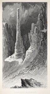 نصب تينيسون التذكاري ، التوضيح من "رحلة غرينيل الثانية في البحث عن السير جون فرانكلين ..." ، 1856 بواسطة إليشا كينت كين