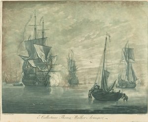 مشهد الشحن من مجموعة توماس ووكر ، 1720. بواسطة إليشا كيركال