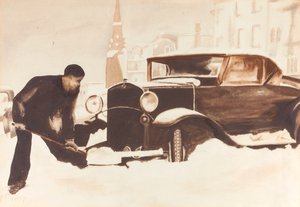 حفر خارج السيارة ، 1934. بواسطة إليزابيث ر.ديوي