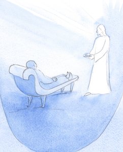 من خلال مثاله في الاهتمام المحب والراحة والتسامح ، أظهر لي المسيح كيف يجب أن أحب الآخرين ، بأي ثمن ، 2000 (w - c على الورق) بواسطة إليزابيث وانج