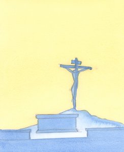 دم المسيح الثمين سكب مرة من جسده على الصليب ؛ ويتم تقديم تلك الذبيحة مرة أخرى في القداس اليوم ، بطريقة أسرارية ، حيث نصلي من أجل أن تغفر خطايانا. ، 2004 (w - c on pap بواسطة إليزابيث وانج
