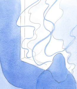 من خلال المناولة المقدسة ، يمكن للمسيح أن يقودنا كما لو كان إلى باب السماء ، بالقرب من `` النار &39;&39; غير المخلوقة ، 2002 (w - c على الورق) بواسطة إليزابيث وانج