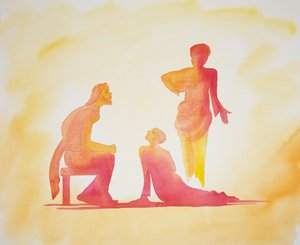 المرأة التي تحب كثيرا وتغفر كثيرا ، 2001 (بدون ورق على الورق) بواسطة إليزابيث وانج