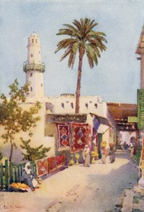 البازار، أسوان (ليثو ملون) بواسطة إيلا دو كين