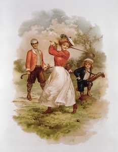لعب الجولف (chromolitho)