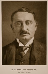 Rt Hon Cecil Rhodes، PC (صورة بني داكن)