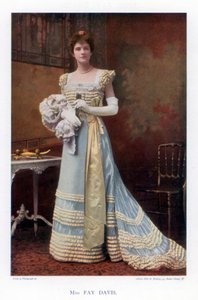فاي ديفيس ، ممثلة المرحلة الأمريكية ، 1901.