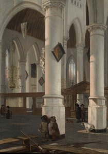 الجزء الداخلي من Oude Kerk ، Delft ، ربما 1650.