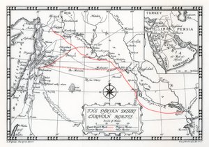 القوافل وطرق البريد السريع والحج في الصحراء السورية 1937 بواسطة ايمري ووكر