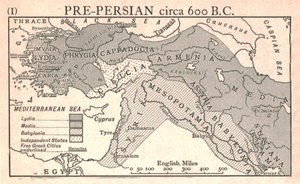 "ما قبل الفارسية ، حوالي 600 قبل الميلاد" ، حوالي عام 1915. بواسطة Emery Walker Ltd