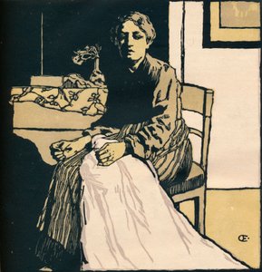 الخياطة ، c1900 بواسطة إميل أورليك
