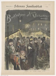 عائلة Buchholz في Kerstmarkt Buchholzens في سوق الكريسماس (العنوان على الكائن) بواسطة R. Tetten (ربما)