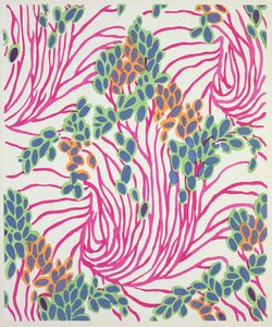 تصميم الأزهار من "Floreal: Dessins & Coloris Nouveaux" ، حوالي عام 1920 (طباعة استنسل)