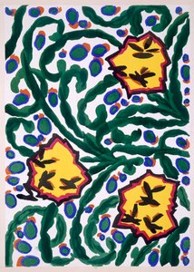 فلورال ، رسومات وألوان جديدة ، حوالي عام 1925 (حجر ملون)