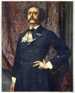 صورة لجول باربي دورفيلي (باربي-دورفيلي) (1808-1889) - نقش على اسم إميل ليفي بواسطة إميل (بعد) ليفي