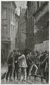 الملصقات - توضيح من Histoire du crime ، القرن التاسع عشر (نقش وزن الجسم) بواسطة إميل أنطوان بايارد